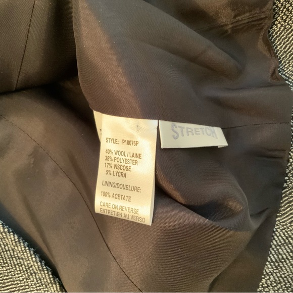 Proportion Pettite Conrad C Wool Blend Blazer Jacket Grey Size 6 - Picture 7 of 7